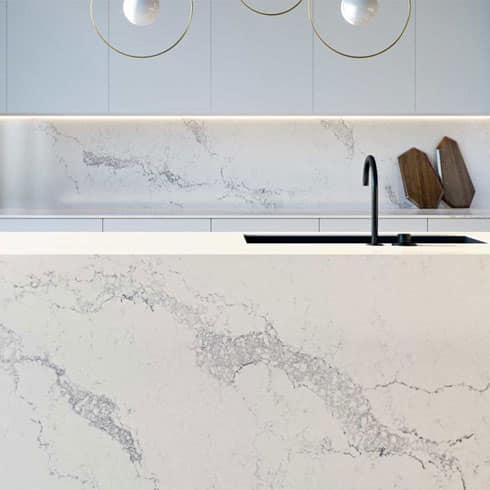 Misty Carrara Quartz by Caesarstone - StoneTrash