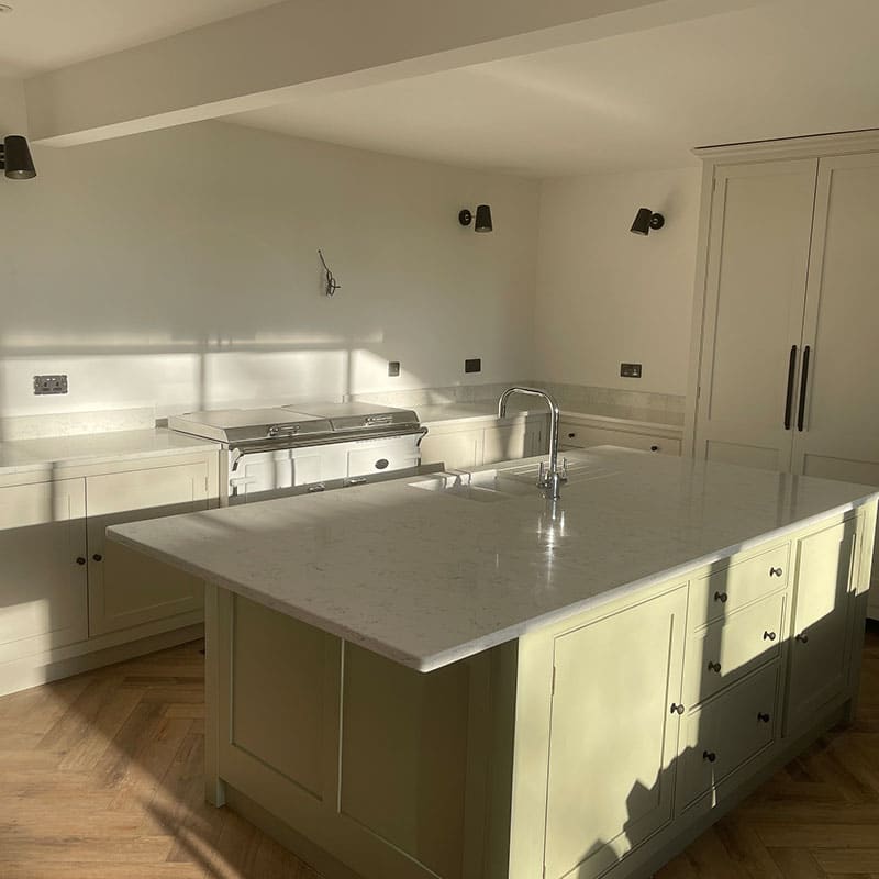 Quartz Kitchen Worktops in White