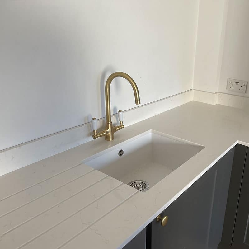 Quartz Kitchen Worktops Undermount Sink